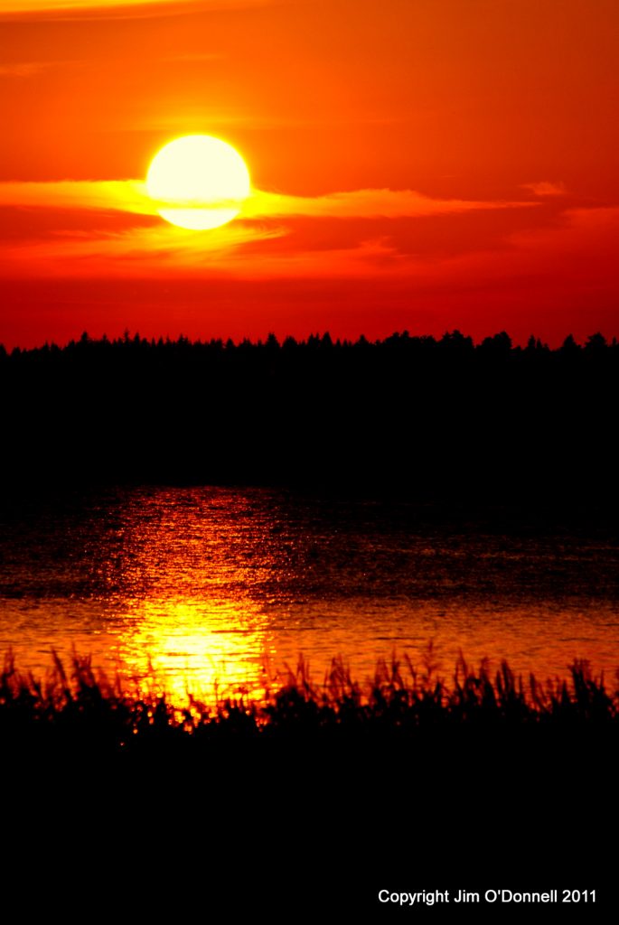 sunset in finland